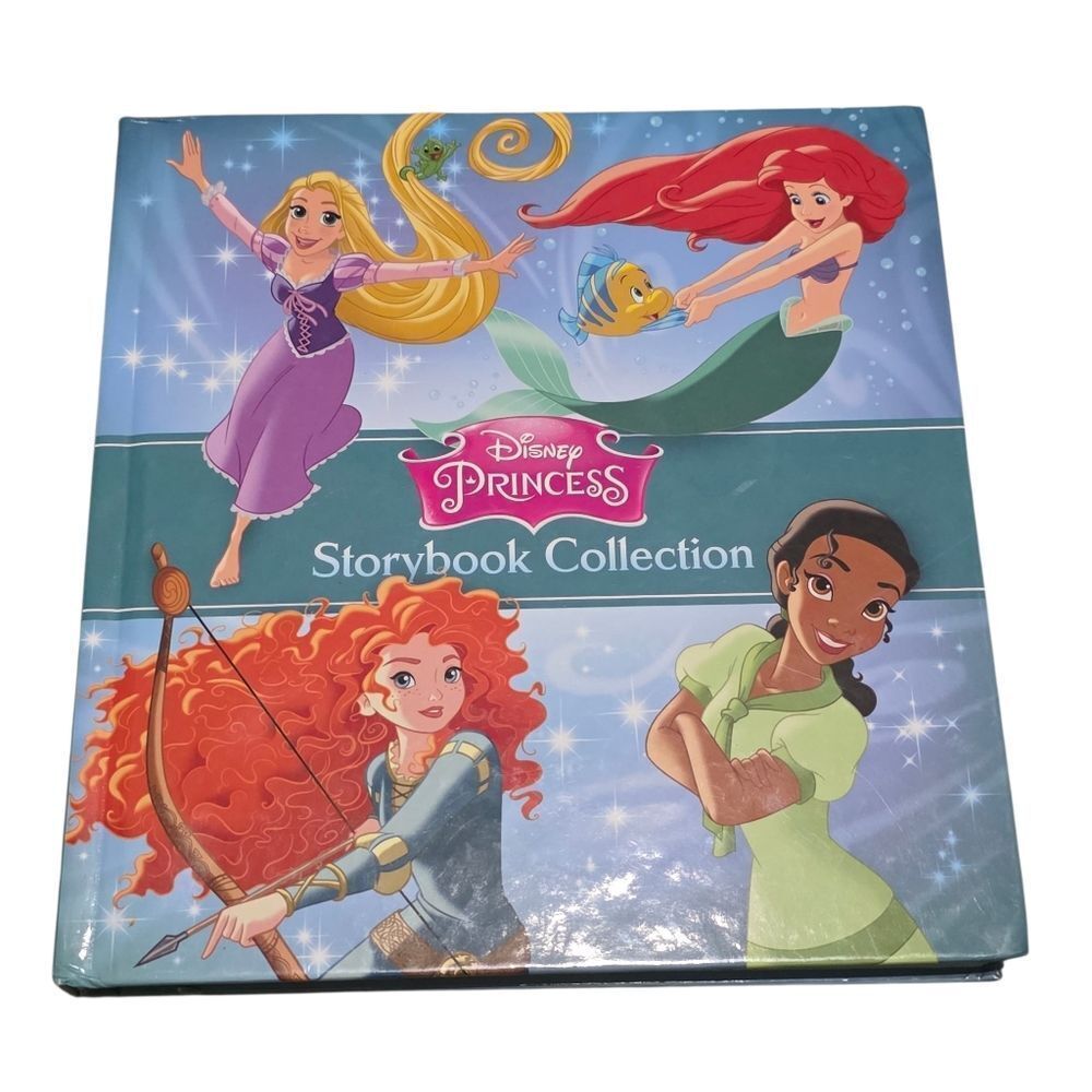 Disney Princess Storybook with 19 Stories Purple and Green Cover